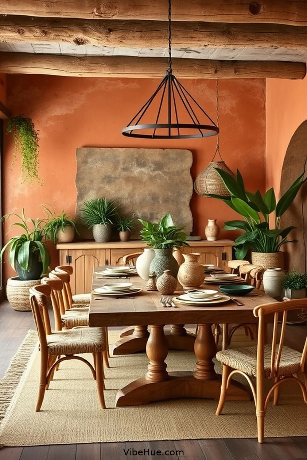 Transform Your Dining Room for Summer With Rustic Style Essentials 2 Embrace Earthy Color Palettes for Transform Your Dining Room for Summer With Rustic Style Essentials