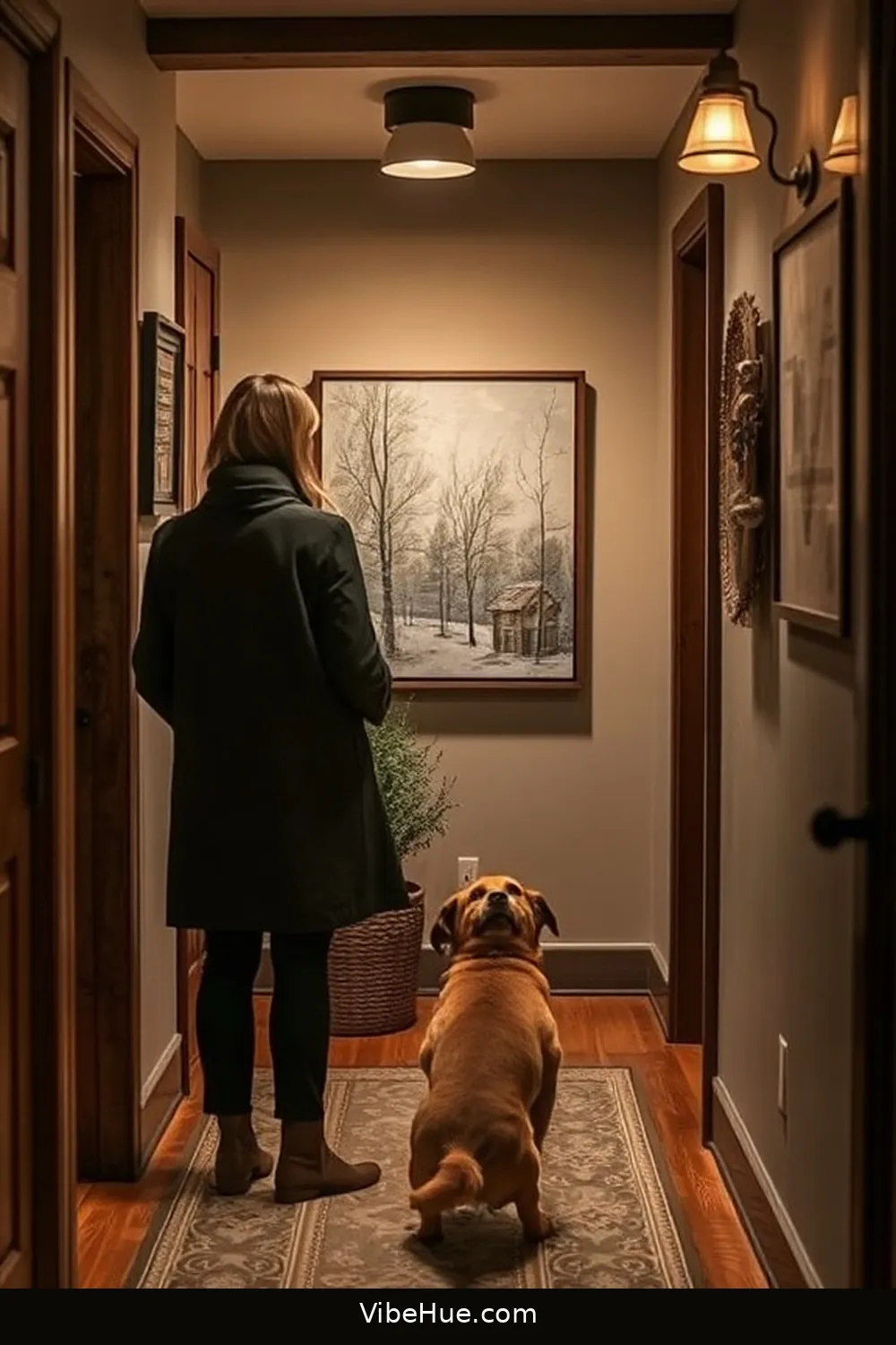 Transform Your Hallway for the Holidays With Rustic Decor Style 6 Create a Focal Point With Artwork for Transform Your Hallway for the Holidays With Rustic Decor Style