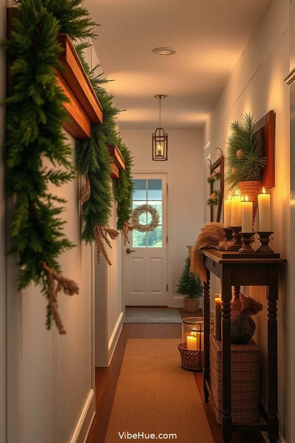 Transform Your Hallway for the Holidays With Rustic Decor Style 2 Embrace Natural Materials for Transform Your Hallway for the Holidays With Rustic Decor Style