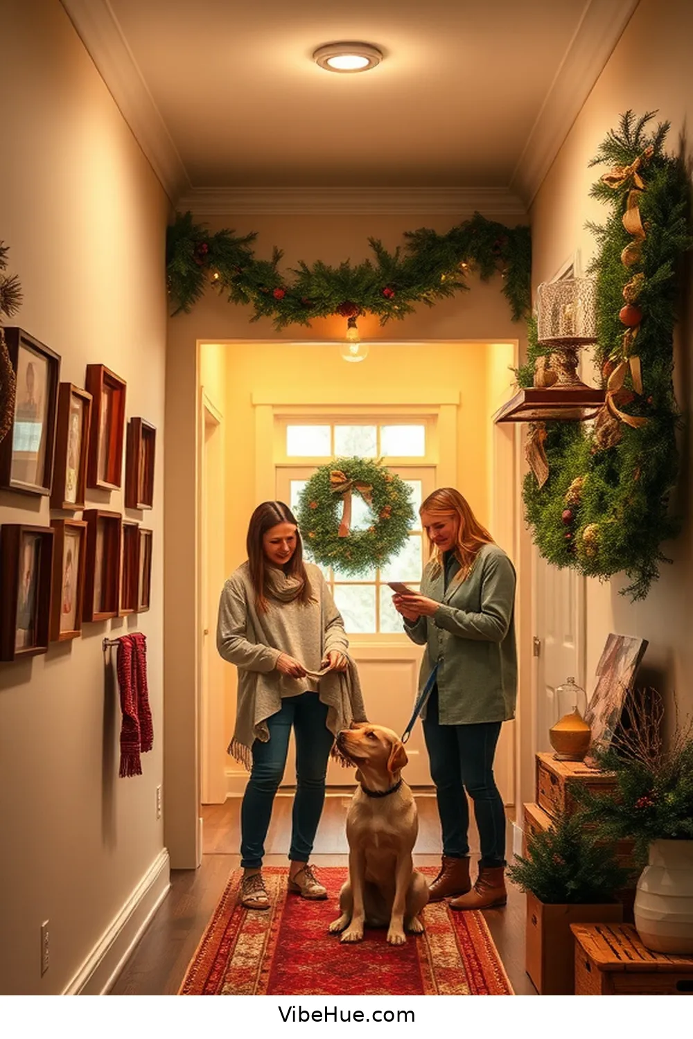 Transform Your Hallway for the Holidays With Rustic Decor Style 10 Personalize With Family Photos for Transform Your Hallway for the Holidays With Rustic Decor Style