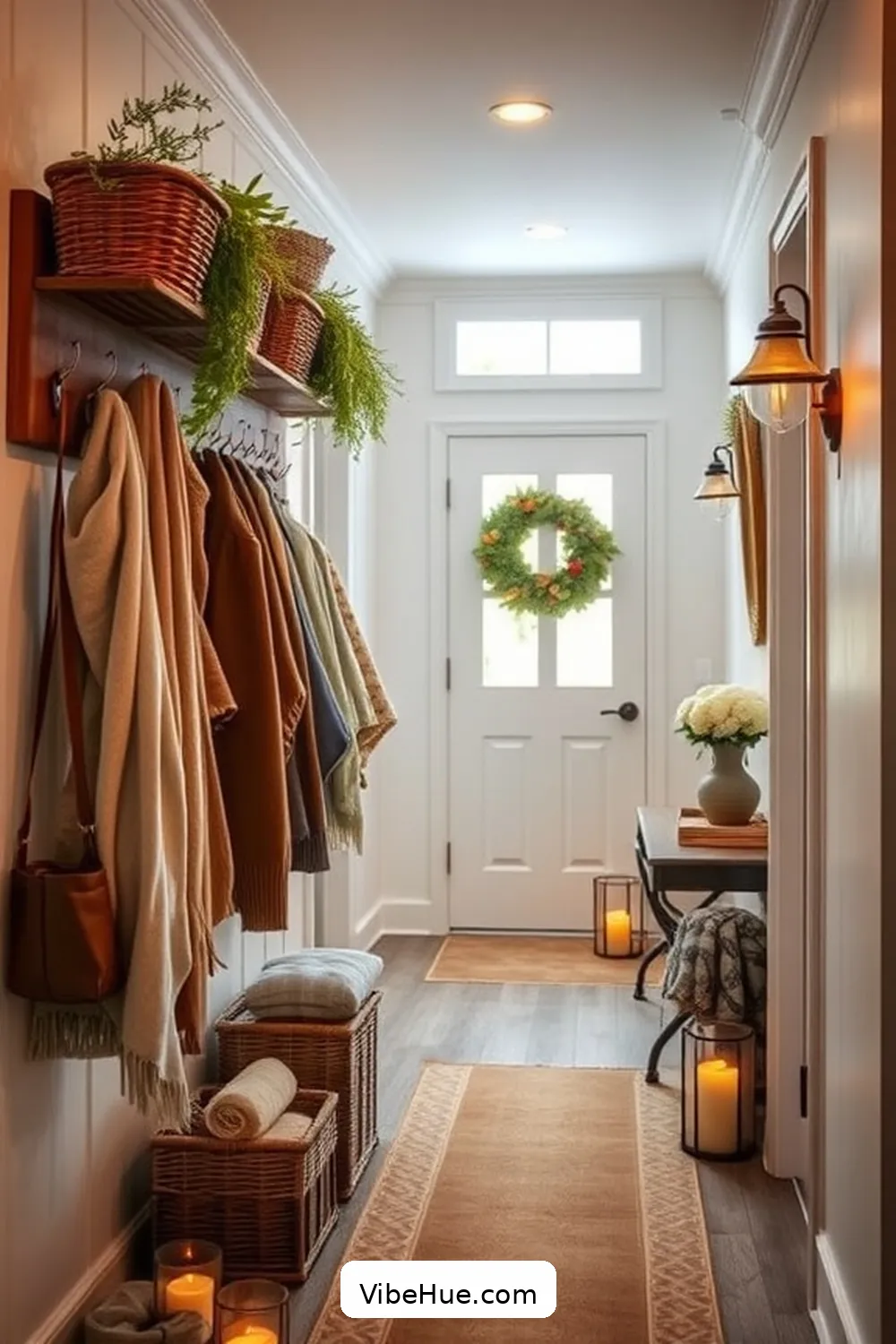 Transform Your Hallway for the Holidays With Rustic Decor Style 11 Prepare for Guests With Functional Decor for Transform Your Hallway for the Holidays With Rustic Decor Style
