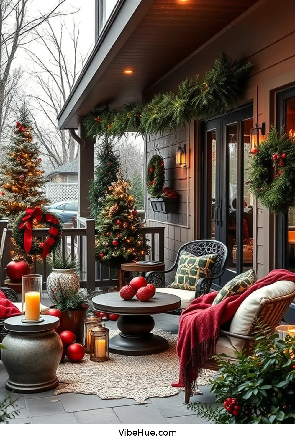 Transform Your Outdoor Patio With Modern Glam Holiday Style 2 Embrace a Festive Color Palette for Transform Your Outdoor Patio With Modern Glam Holiday Style