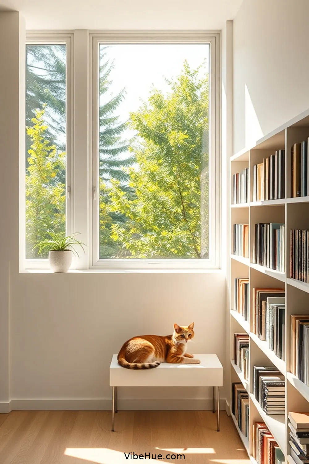 What Makes a Minimalist Spring Library Embrace Style? 3 Embracing Natural Light for a Fresh Atmosphere for What Makes a Minimalist Spring Library Embrace Style?