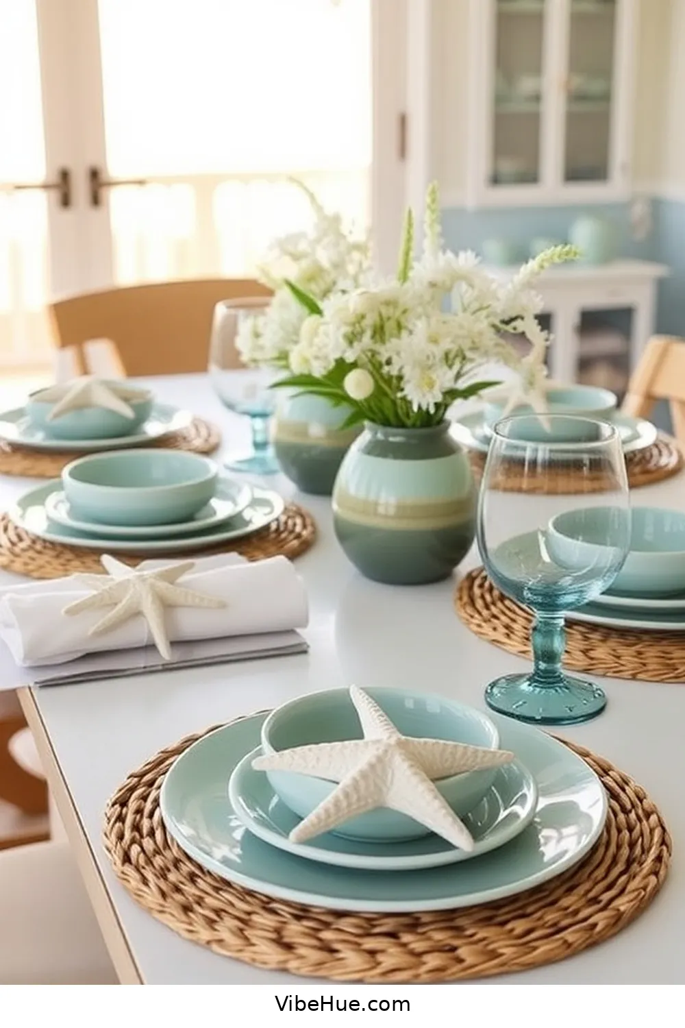 Choose Beachy Tableware for Year-Round Coastal Style for Your Dining Room: 20 Tips