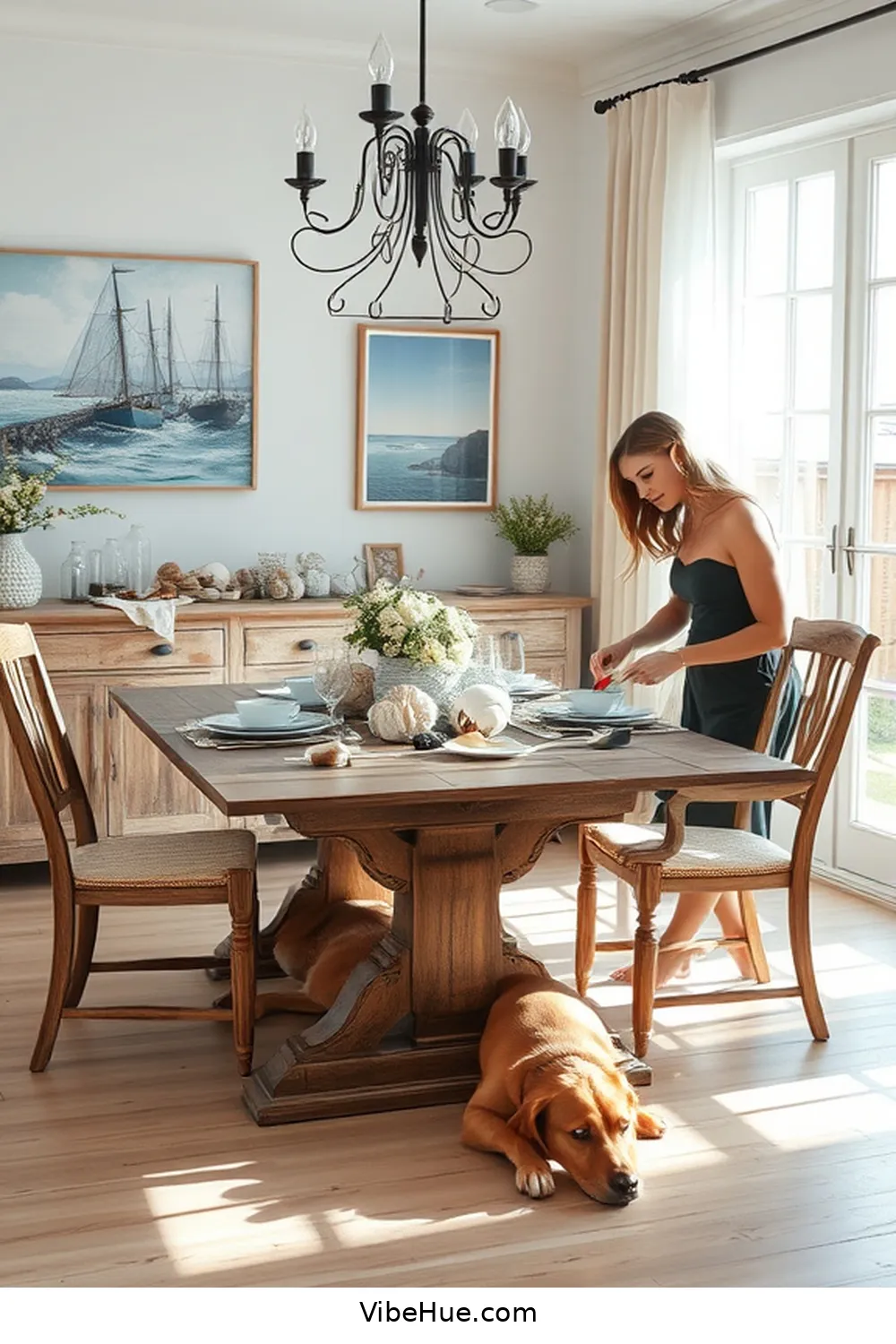 Display Coastal Artwork for Year-Round Coastal Style for Your Dining Room: 20 Tips