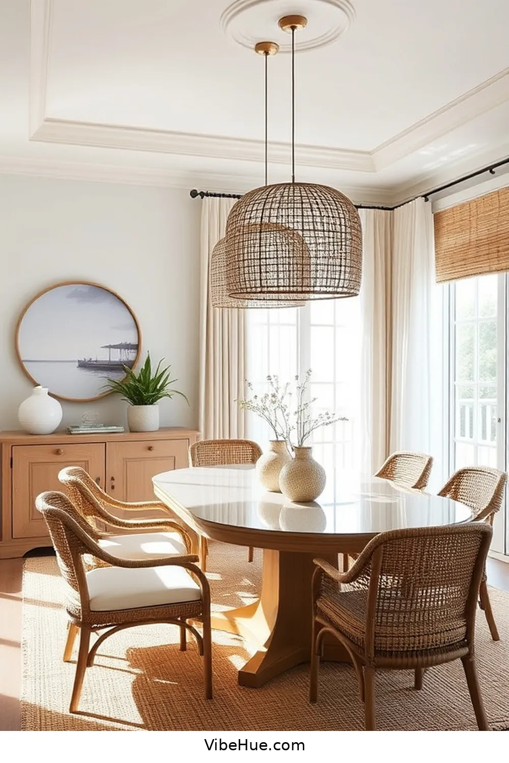 Use Statement Lighting Fixtures for Year-Round Coastal Style for Your Dining Room: 20 Tips