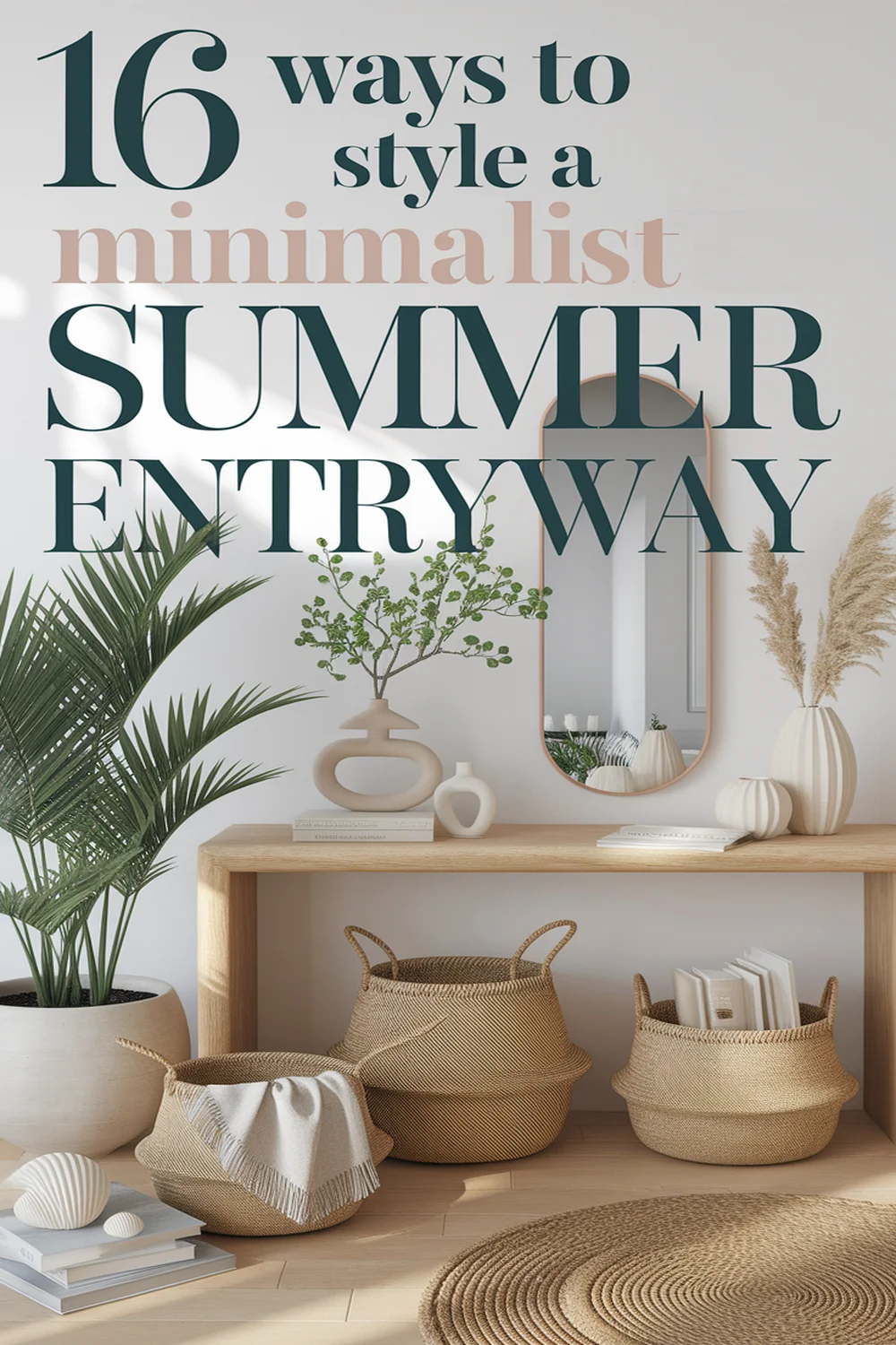 Image for: 16 Ways to Style a Minimalist Summer Entryway