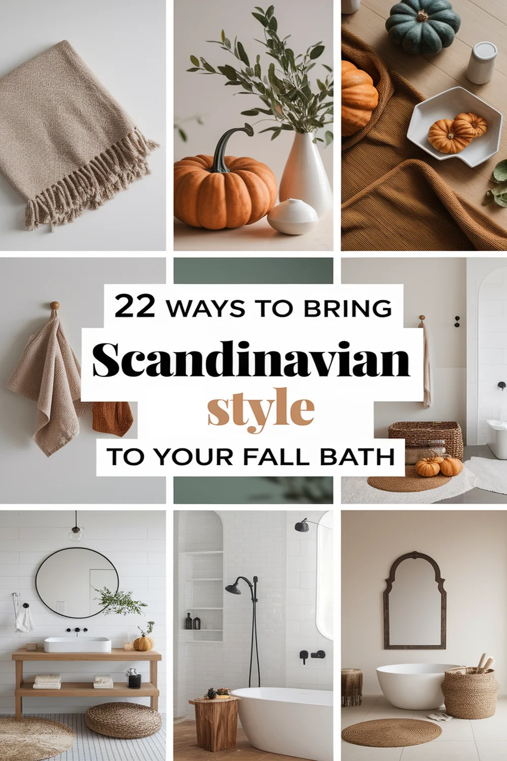 Image for: 22 Ways to Achieve Scandinavian Style in a Fall Bathroom