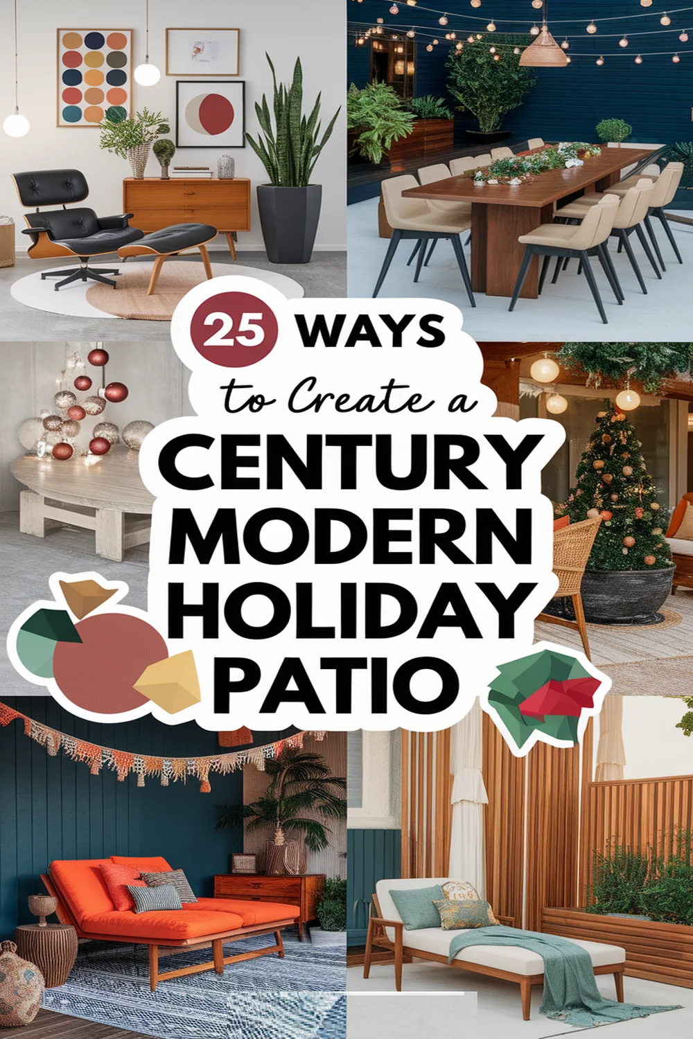 Image for: 25 Ways to Create a Holiday Outdoor Patio in Mid Century Modern Style