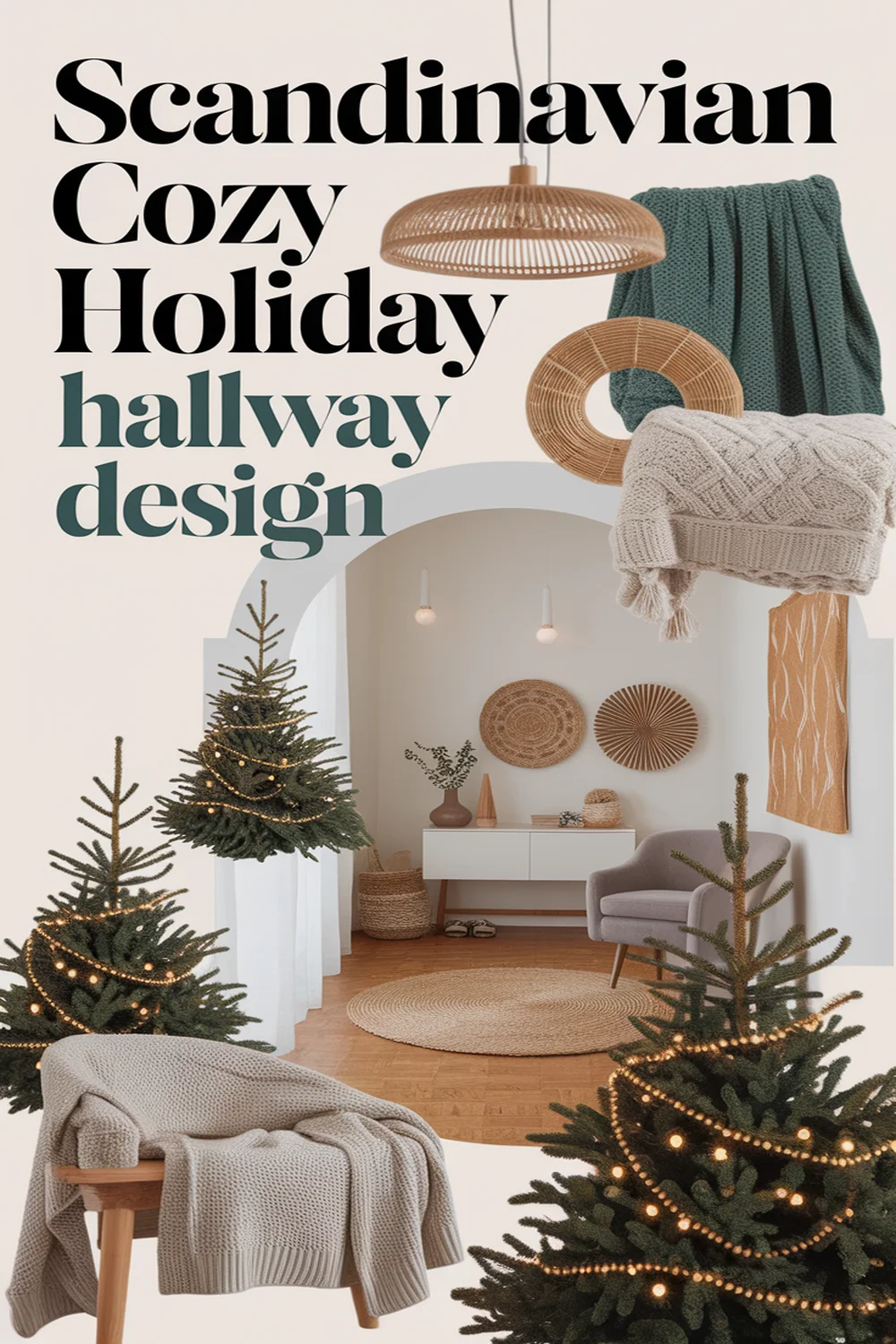 Image for: Cozy Holiday Hallway Design in Scandinavian Style