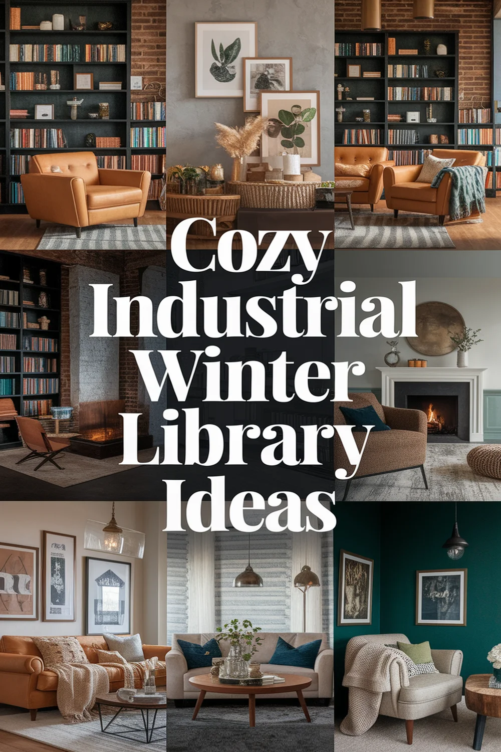 Image for: Create a Cozy Winter Library With Industrial Style