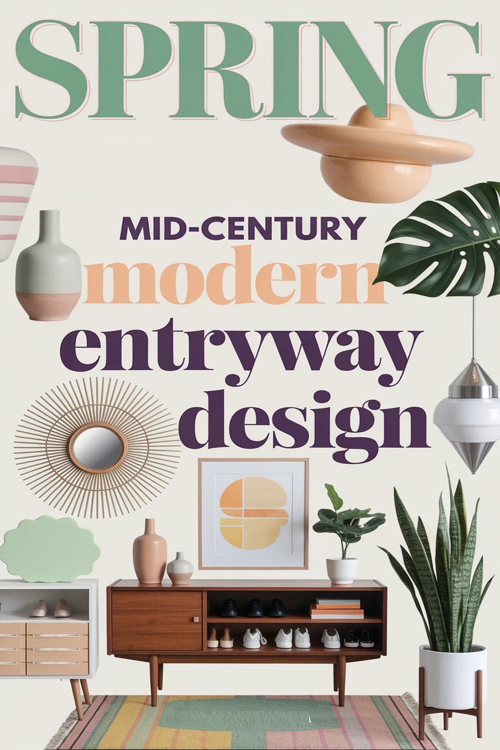Create a Spring Entryway in Mid-Century Modern Style 1 Image for: Create a Spring Entryway in Mid-Century Modern Style