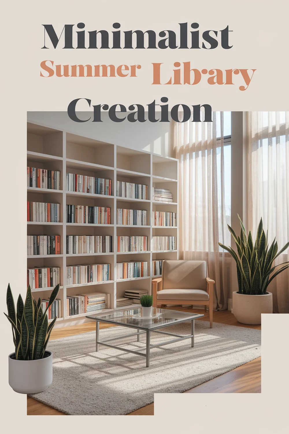 Image for: Create a Summer Library With Minimalist Style