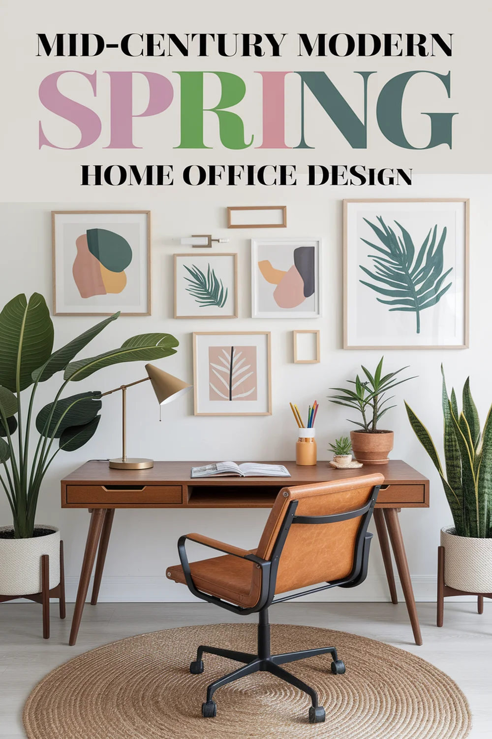 Image for: Designing Your Spring Home Office in Mid-Century Modern Style