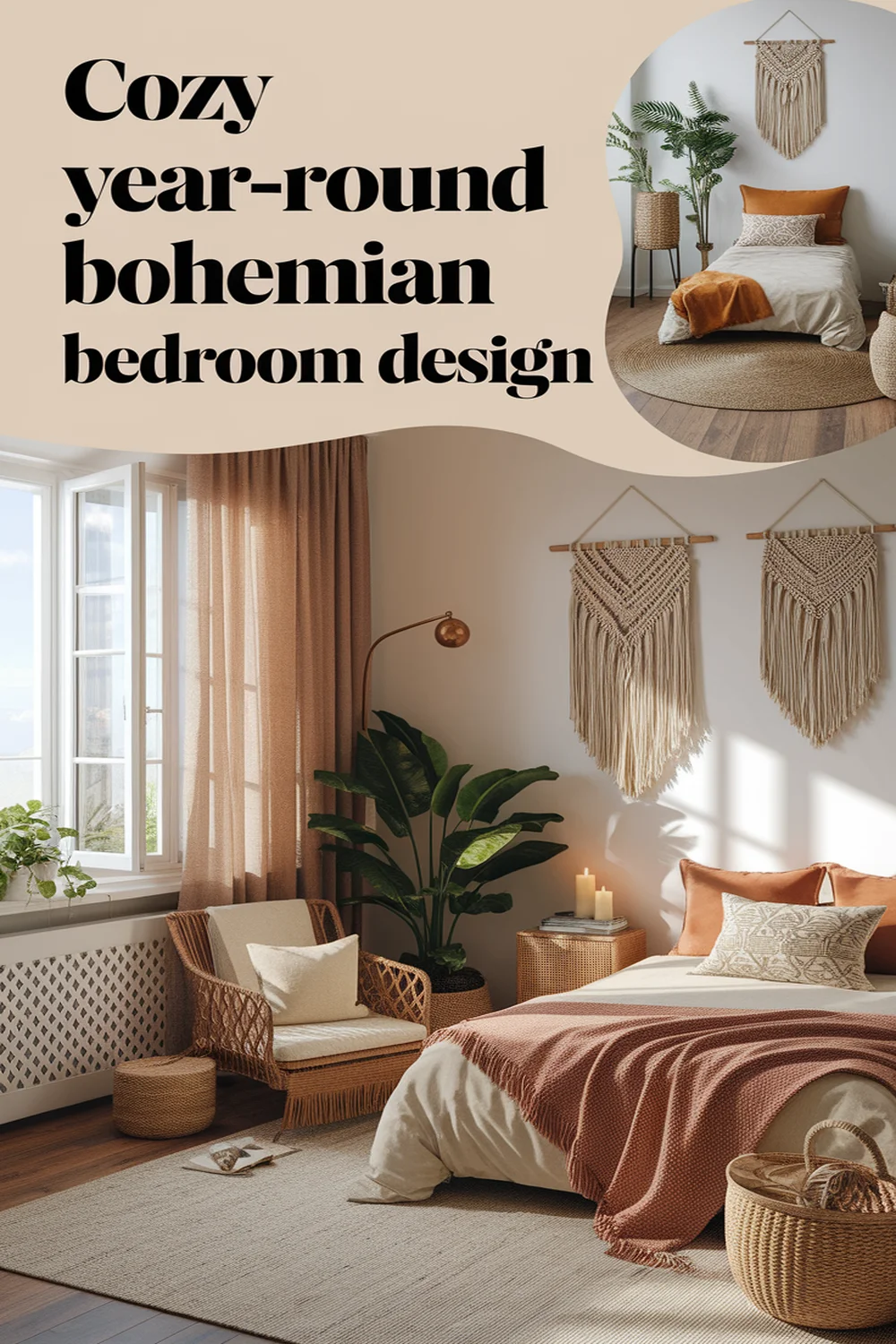 Image for: Designing a Cozy Year-Round Bohemian Style Bedroom
