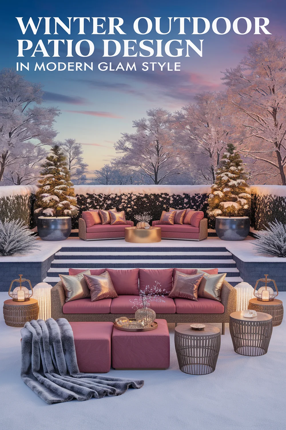 Image for: Designing a Winter Outdoor Patio in Modern Glam Style