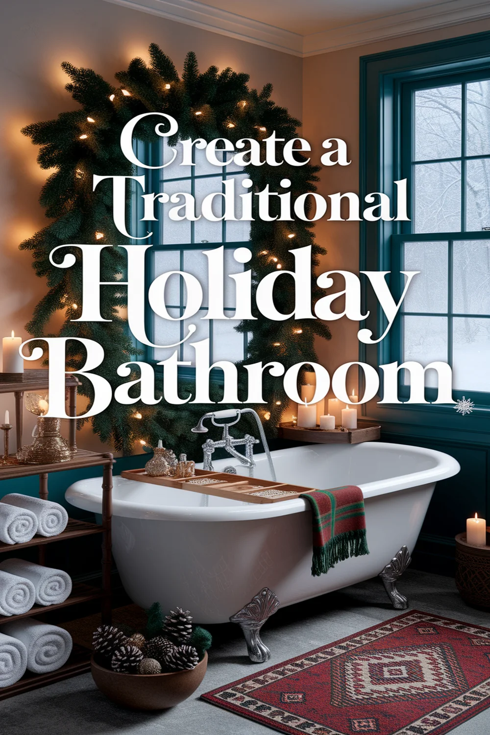 How to Create a Holiday Bathroom in Traditional Style 1 Image for: How to Create a Holiday Bathroom in Traditional Style