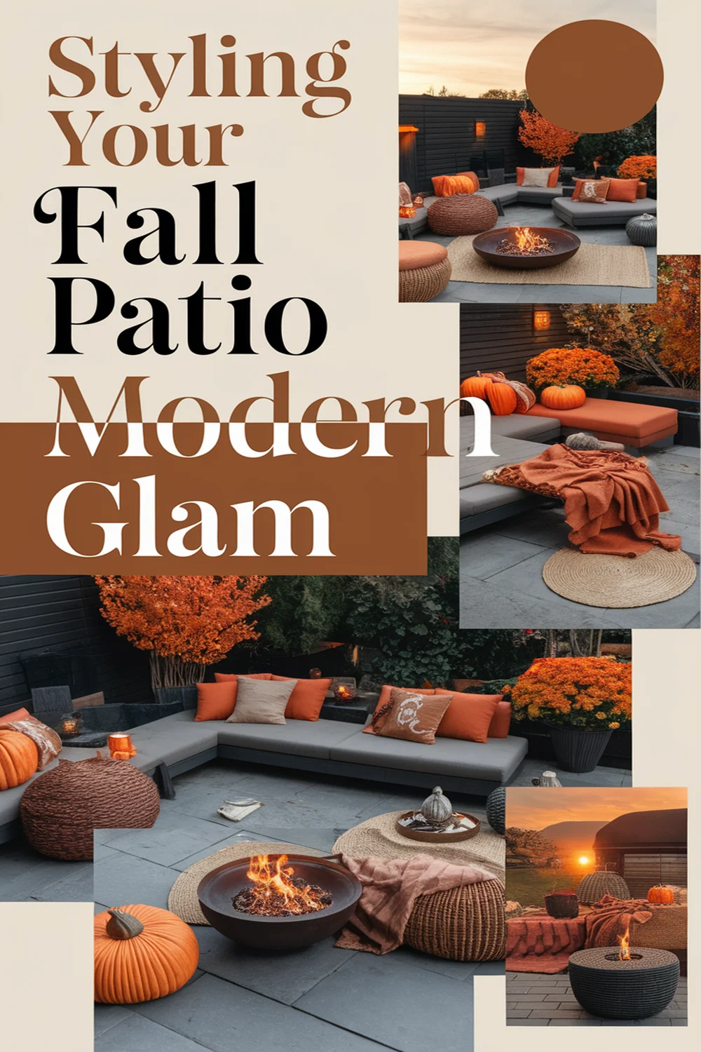 How to Style Your Fall Outdoor Patio With Modern Glam? 1 Image for: How to Style Your Fall Outdoor Patio With Modern Glam?